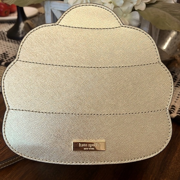 KATE SPADE DOWN THE RABBIT HOLE BEEHIVE GOLD CROSSBODY PURSE NWOT - Picture 6 of 15